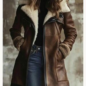 Women’s Shearling Sheepskin Leather Jacket